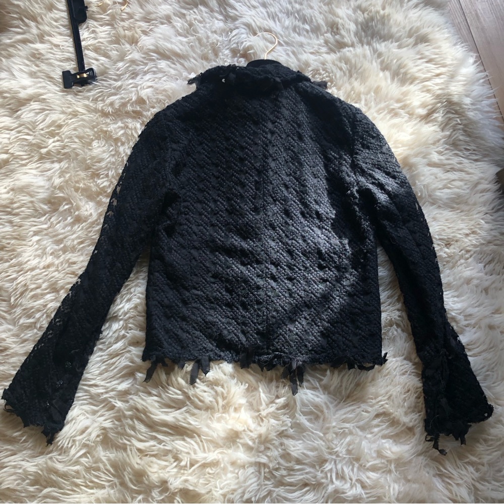 COPY - Chanel 05C black mesh lace jacket skirt suit 36 - Picture 11 of 16